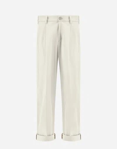 Herno Delon Trousers In White