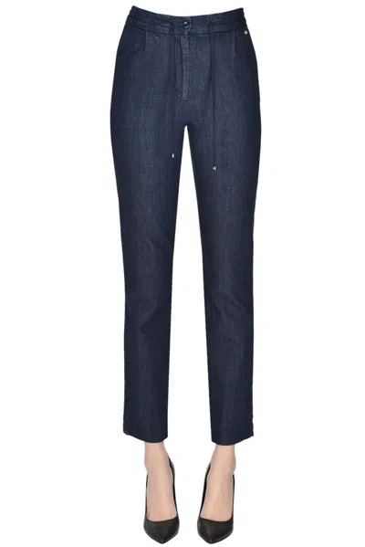 Herno Denim Trousers In Blue
