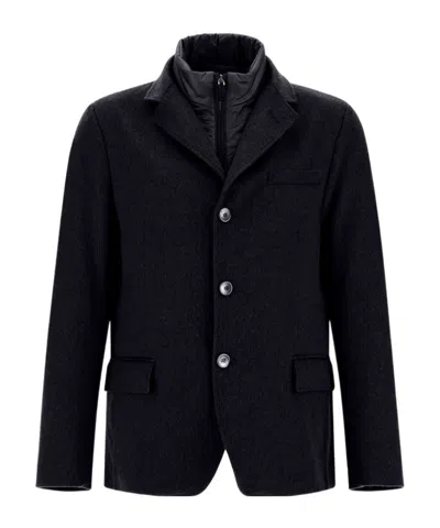 HERNO DETACHABLE-COLLAR JACKET