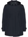Herno Long Parka In 2-layer Windstopper In Blue