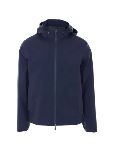Herno Men Windstopper 2 Layers Jacket In Blue