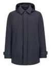 Herno Laminar Carcoat In 2 Layers Gore-tex In Blue