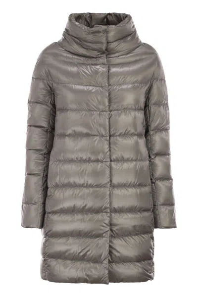 Herno Dora - Ultralight Nylon Down Jacket In Gray