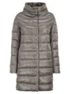Herno Dora Ultralight Nylon Down Jacket In Gray