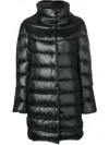Herno Midi Quilted Down Jacket With High Neck