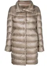 Herno Cappuccino Nylon Matilde Down Jacket In Neutrals
