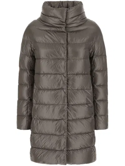 Herno Dora - Ultralight Nylon Down Jacket In Gray
