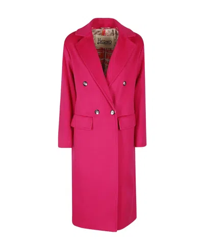 HERNO DOUBLE-BREAST VIRGIN-WOOL COAT