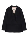 Herno Double-breasted Blazer In Black