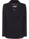Herno Double-breasted Tailored Blazer In Blue