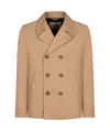 Herno Men's Cotton Peacoat In Nude