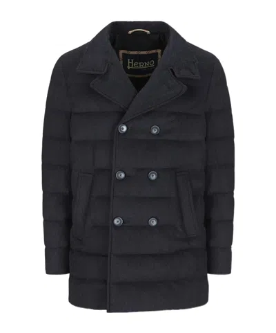HERNO DOUBLE-BREASTED PADDED COAT