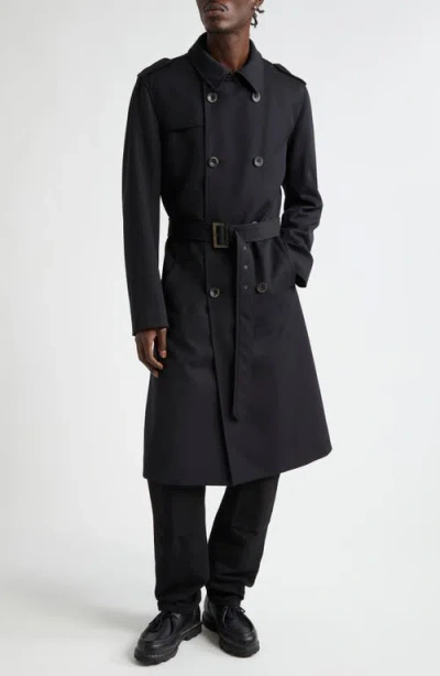 Herno Long Black Trench Coat