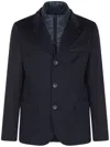 Herno Shell-paneled Cashmere Blazer In Blue