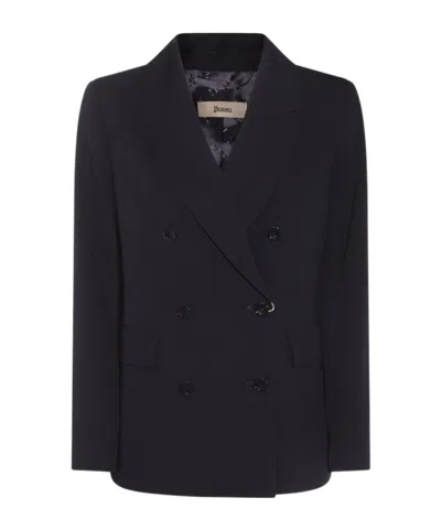 HERNO HERNO DOUBLE-BREASTED TAILORED BLAZER
