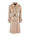 Herno Classic Double-breasted Cotton Trench Coat In Neutral