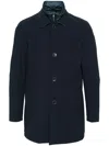 Herno Double-layer Coat In Blue