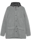 Herno Double-layer Coat In Gray