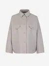 Herno Double Layer Wool Jacket In Gray