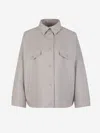 Herno Double Layer Wool Jacket In Gray