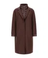 Herno Double-layered Coat In Brown