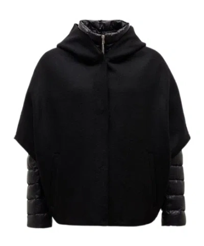 Herno Double Layered Down Jacket In Black