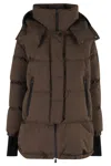Herno Double-layered Short Puffer Jacket In Brown