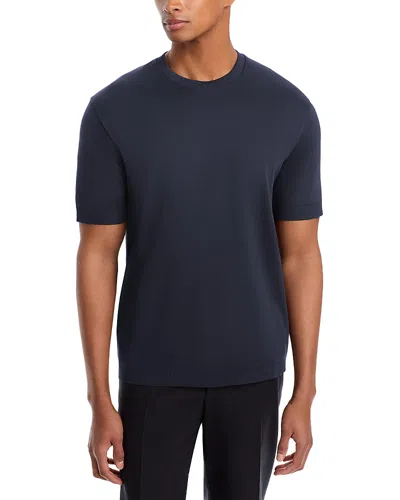 Herno Men Blue Superfine Cotton Stretch T-shirt