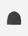 Herno Beanie In Double Rib Wool In Gold