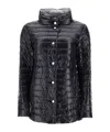 Herno Black Down Jacket With Snap Buttoned High Neck In Tech Fabric Woman In Black
