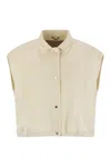 Herno Double Wool Waistcoat In Neutral