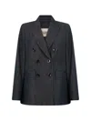 Herno Double-breasted Blazer In Blue