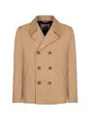 Herno Double-breasted Jacket In Brown