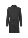 Herno Double-breasted Trench Coat In Multi