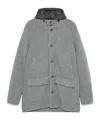 Herno Double-layer Coat In Gray