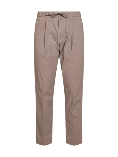Herno Dove Grey Maestro Nylon Trousers In Purple