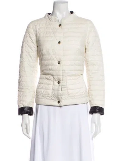 Pre-owned Herno Down Bomber Jacket In Neutral