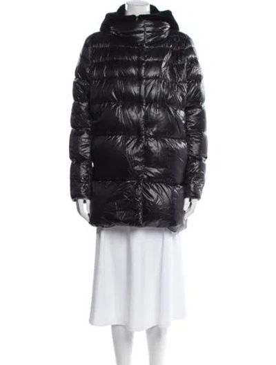 Pre-owned Herno Down Coat In Black