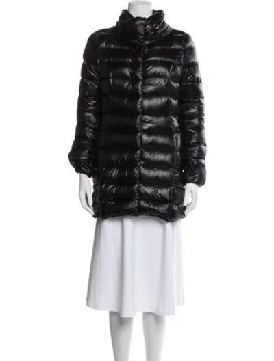 Pre-owned Herno Down Coat In Black