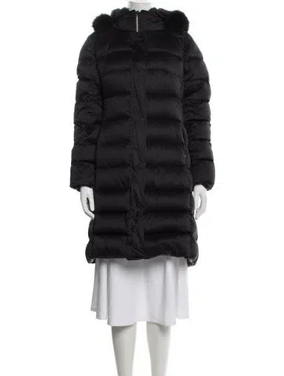 Pre-owned Herno Down Coat In Black