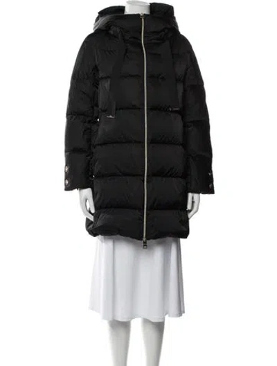 Pre-owned Herno Down Coat In Black