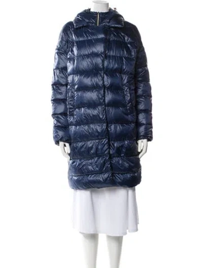 Pre-owned Herno Down Coat In Blue