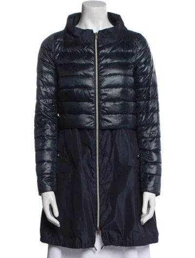 Pre-owned Herno Down Coat In Blue