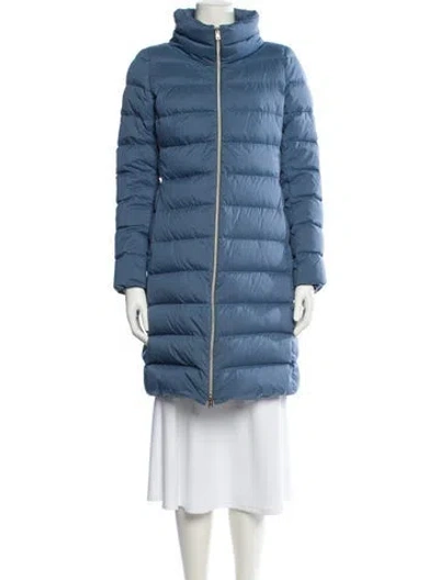 Pre-owned Herno Down Coat In Blue
