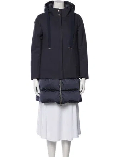 Pre-owned Herno Down Coat In Blue