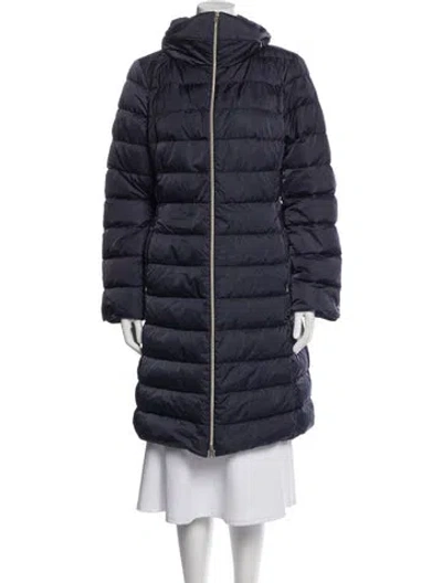 Pre-owned Herno Down Coat In Blue