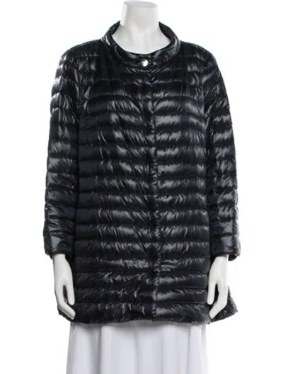 Pre-owned Herno Down Coat In Blue