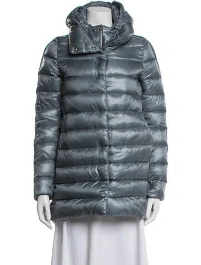 Pre-owned Herno Down Coat In Blue