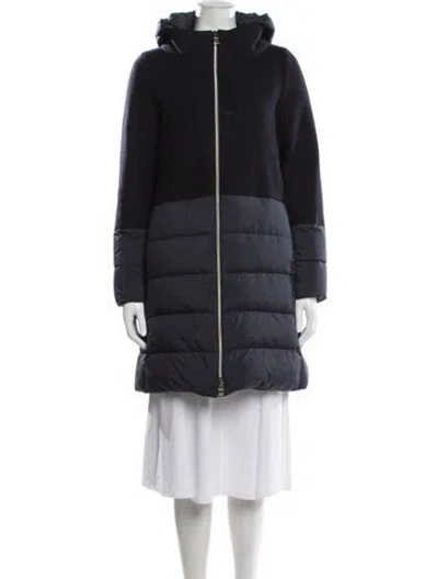 Pre-owned Herno Down Coat In Blue