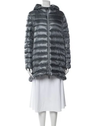 Pre-owned Herno Down Coat In Blue